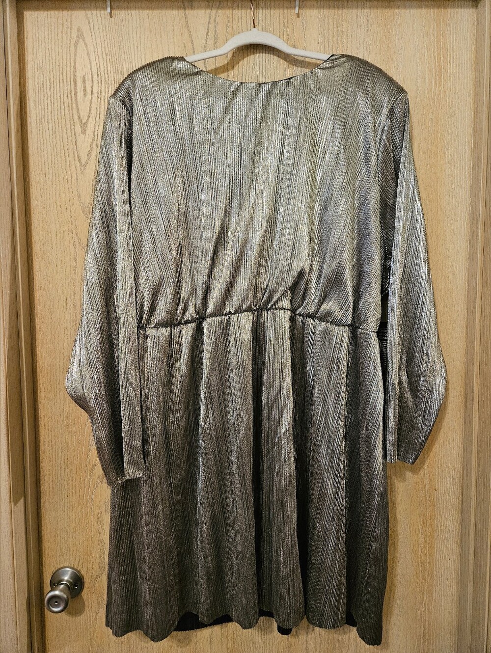 Metallic Silver Dress | Eloquii